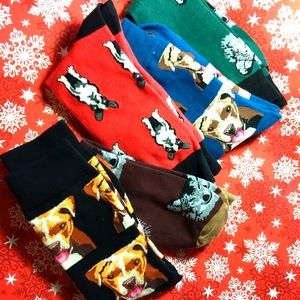 NOVELTY CREW SOCKS [ Pack Of 5] - UNISEX (MEN OR WOMEN)    size 6.5 to 10